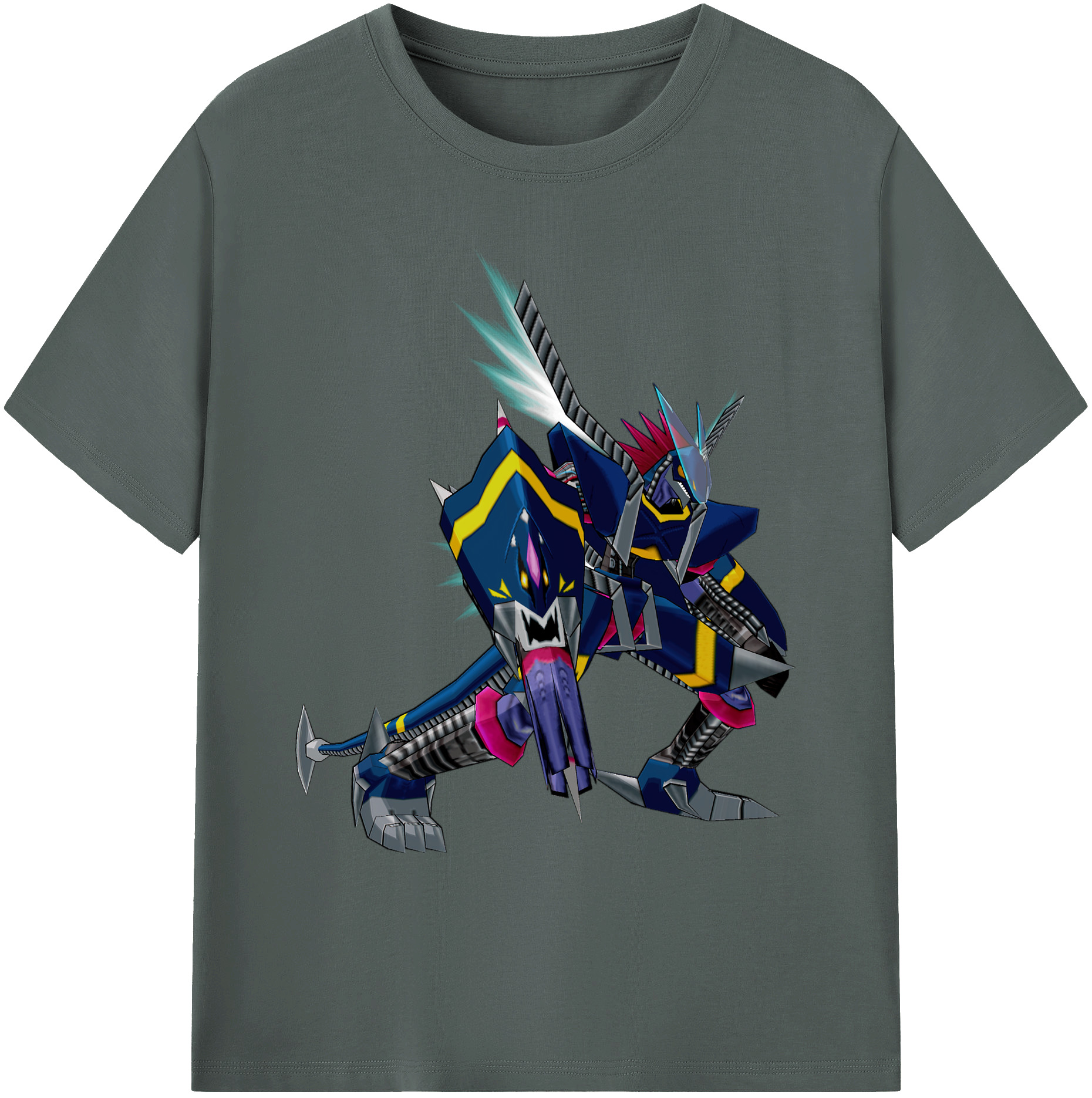 （画像用） Digimon デジタルモンスター/デジモン 綿100％ メンズ半袖Tシャツ｜肌触りやわらか＆通気性